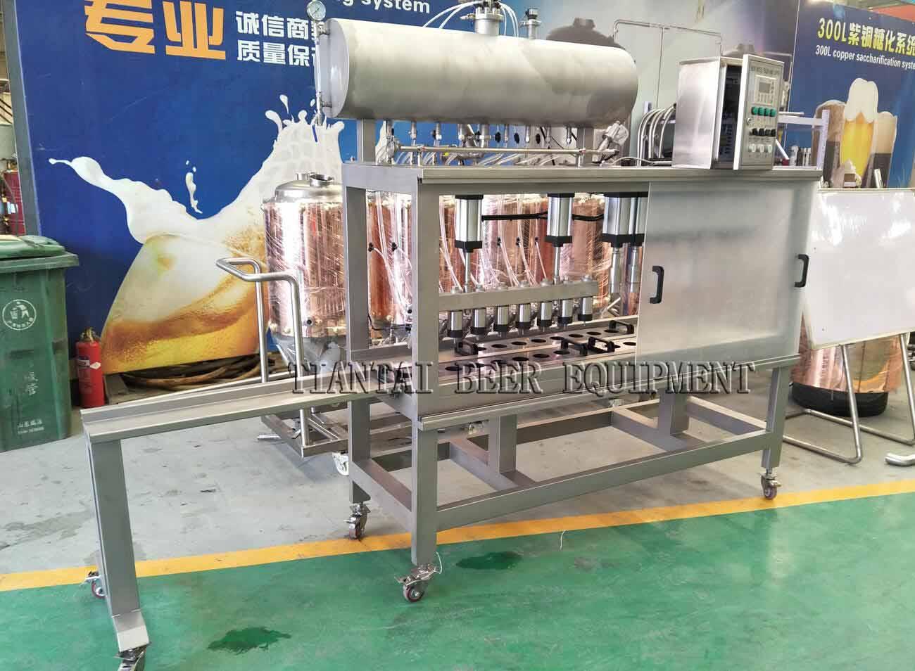 How to use auto bottle filler included in complete brewery equipment
